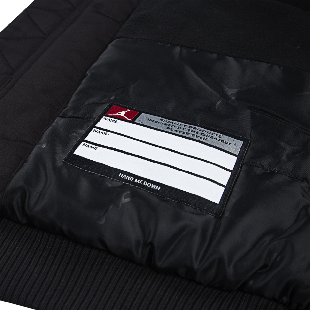 Jordan Big Logo Hooded Bomber Jacket  Image 4 of 4. Tap to open photo gallery.