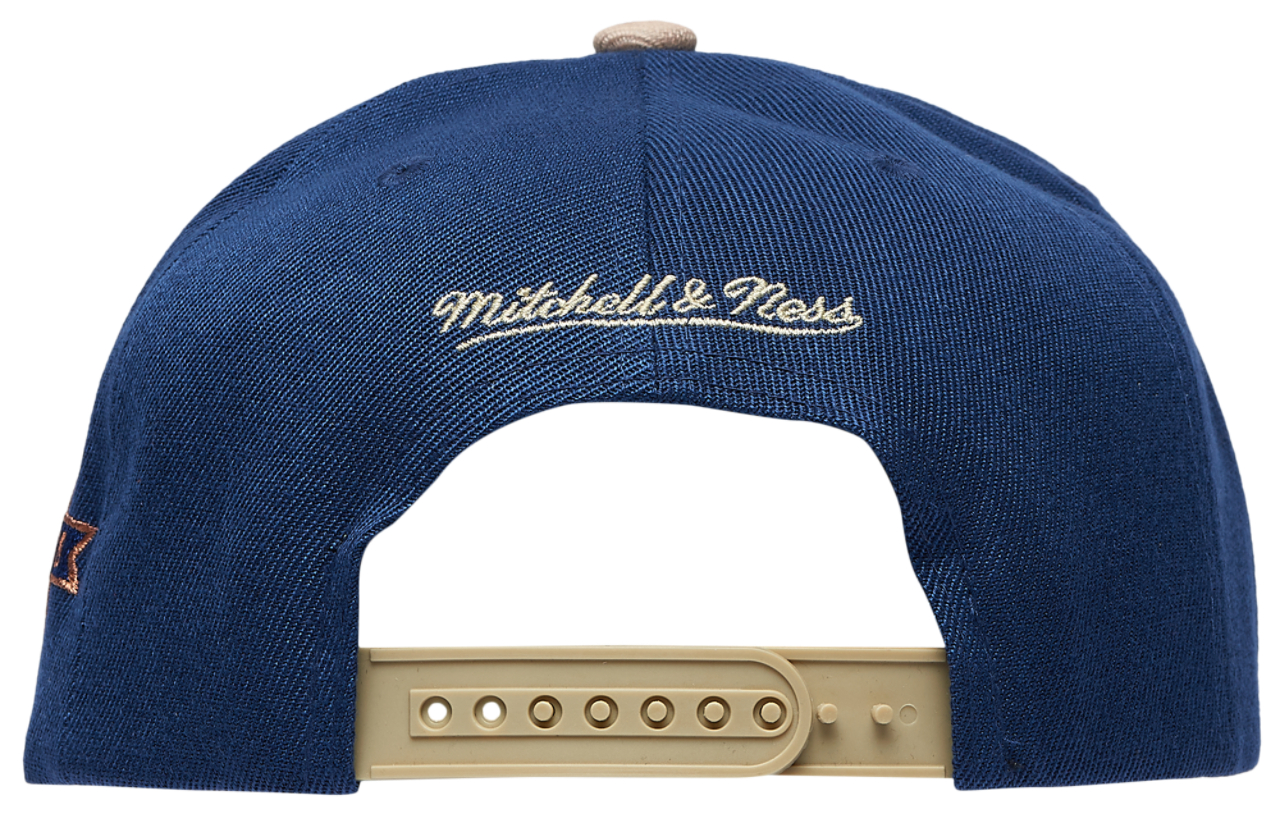 Mitchell & Ness Cubs Navy & Tan Pro Pinch Cap Image 4 of 5. Tap to open photo gallery.