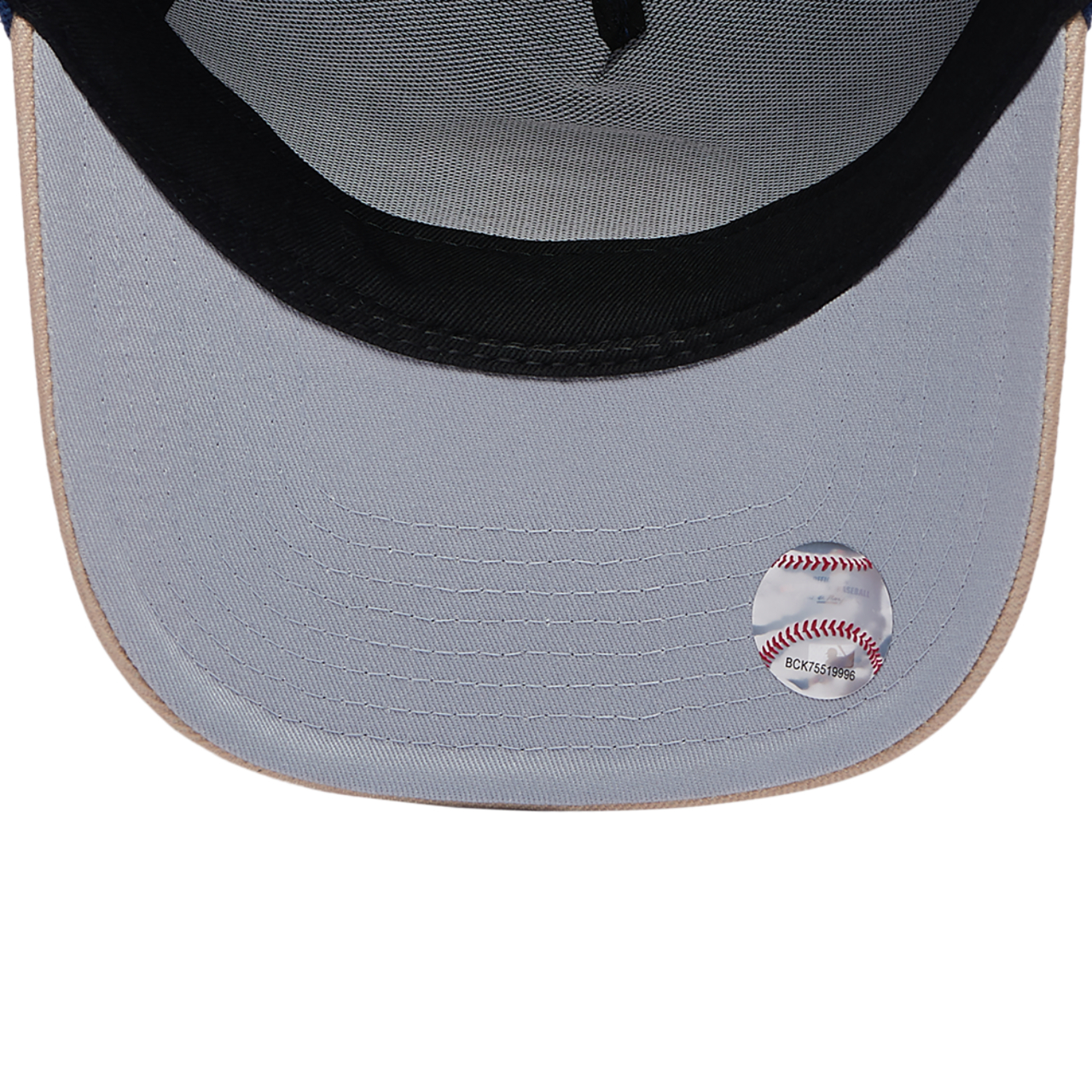 Mitchell & Ness Cubs Navy & Tan Pro Pinch Cap Image 5 of 5. Tap to open photo gallery.