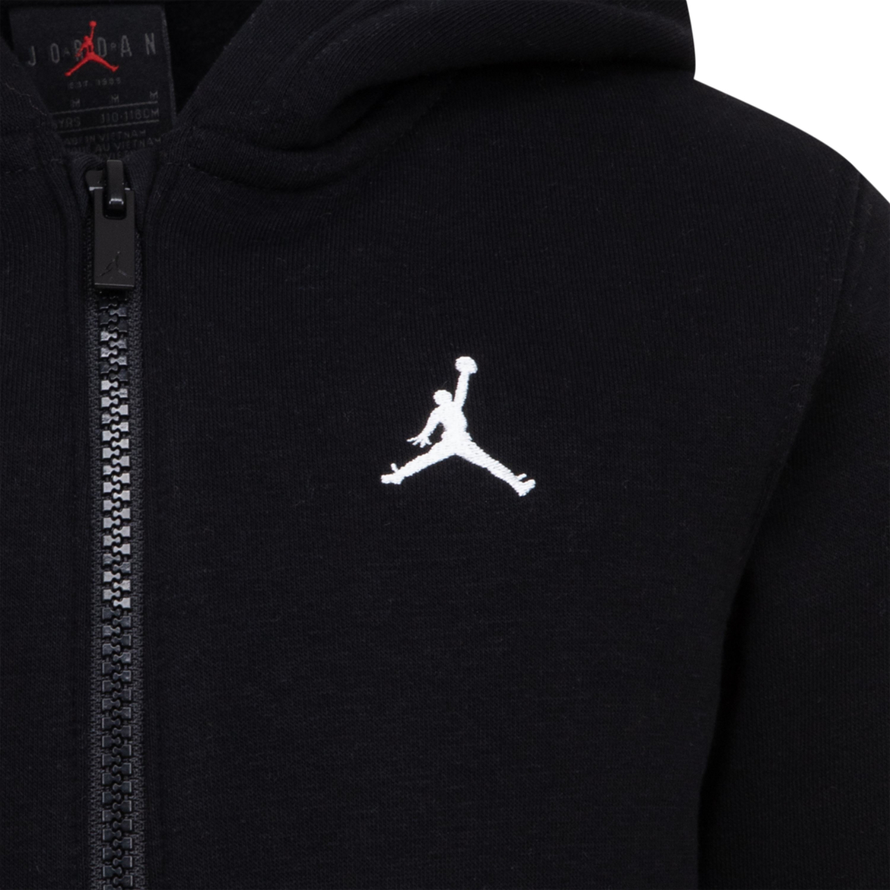 Jordan MJ Brooklyn Fleece Full-Zip Hoodie Image 3 of 3. Tap to open photo gallery.