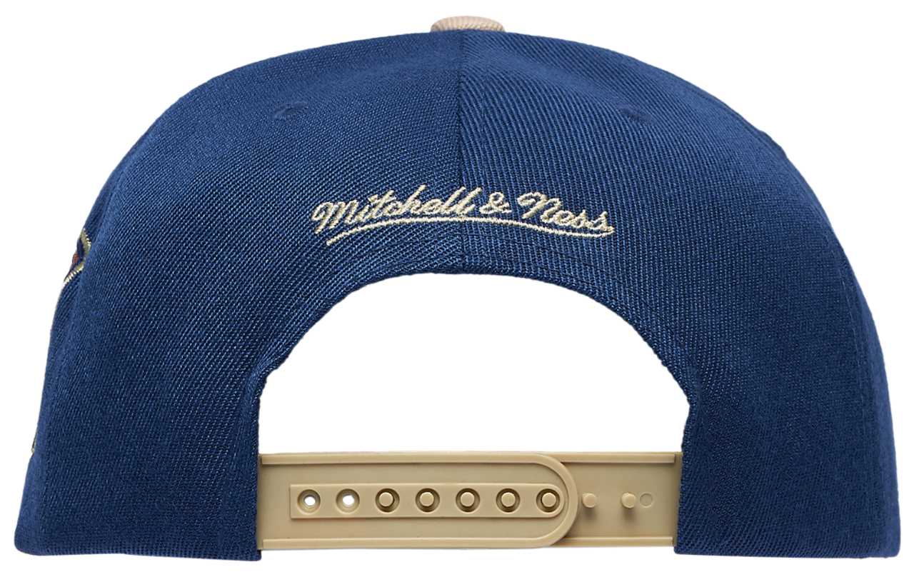 Mitchell & Ness Marlins Navy & Tan Pro Pinch Cap Image 4 of 5. Tap to open photo gallery.