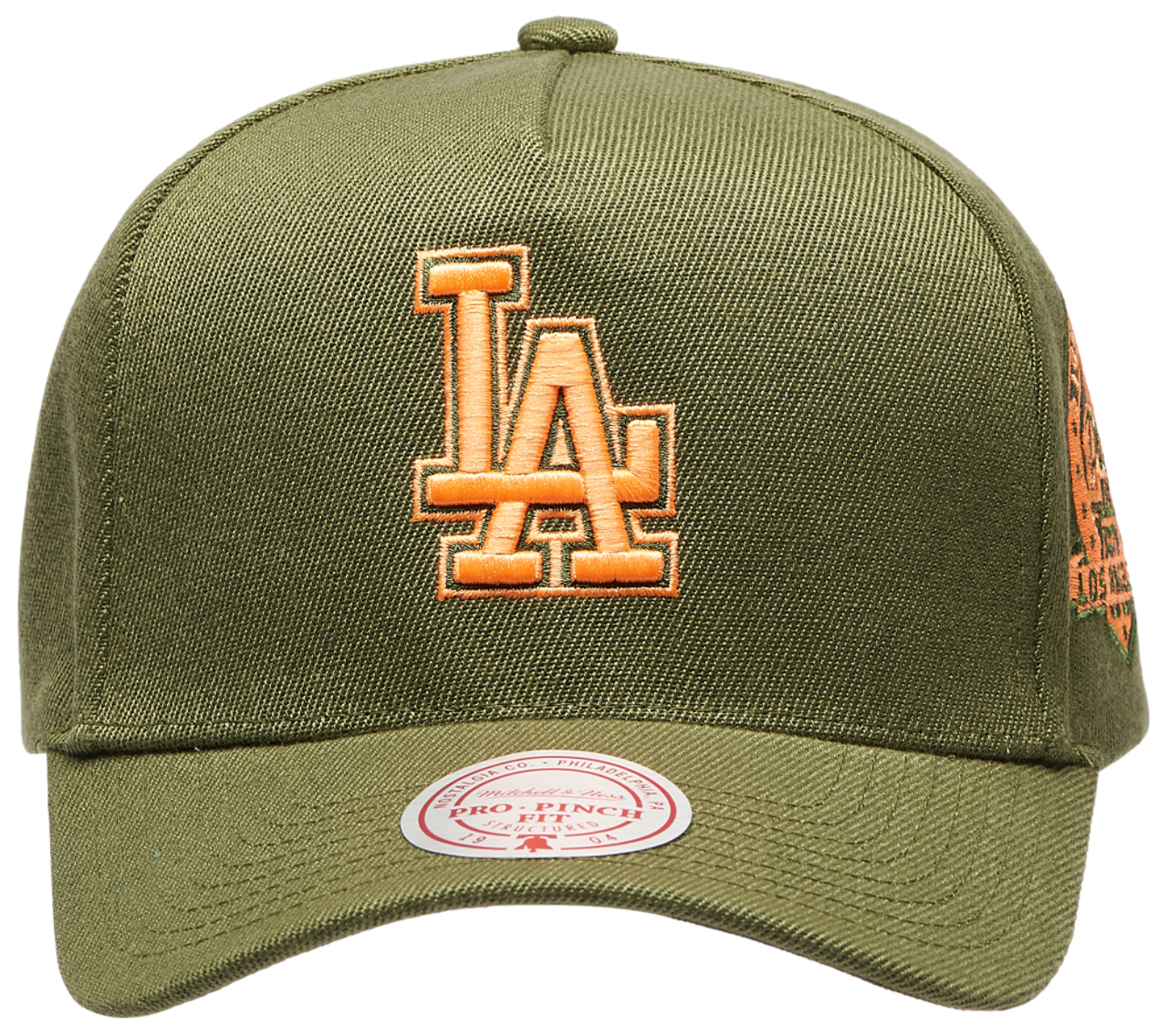 Mitchell & Ness Dodgers Neon Pop Pro Pinch Cap Image 2 of 5. Tap to open photo gallery.