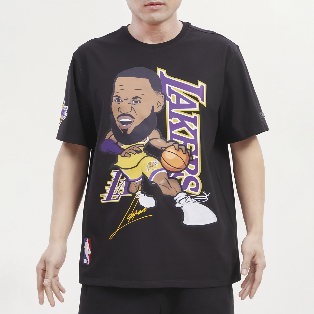 Pro Standard Lakers Player Drive T-Shirt Image 1 of 4. Tap to open photo gallery.
