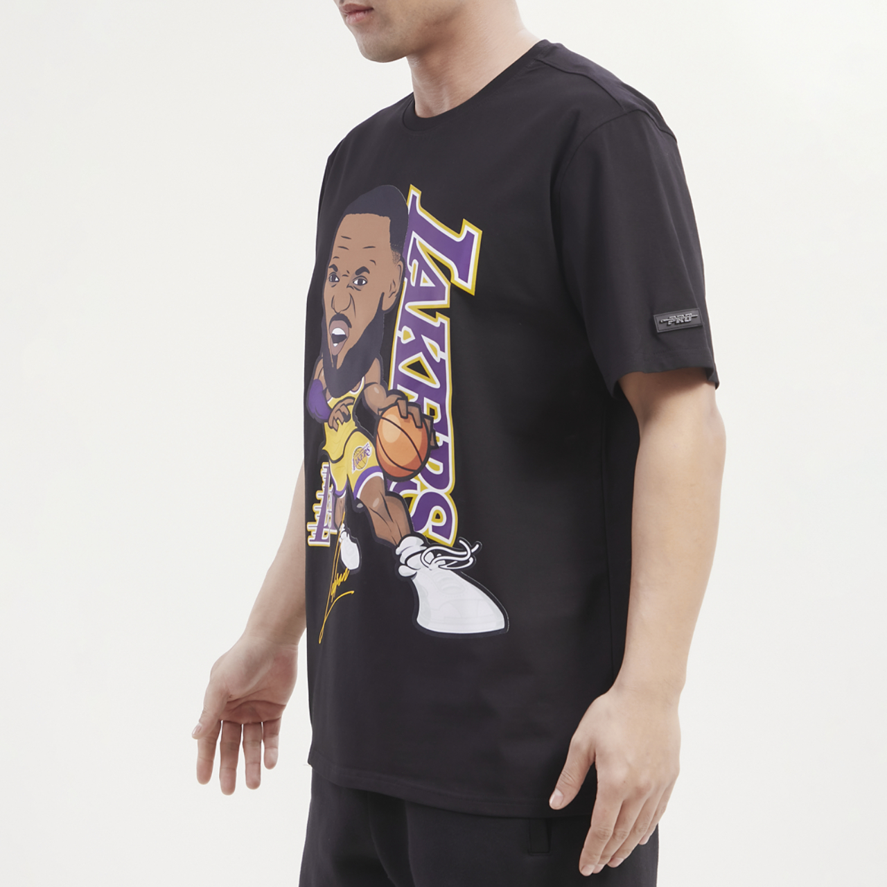 Pro Standard Lakers Player Drive T-Shirt Image 4 of 4. Tap to open photo gallery.