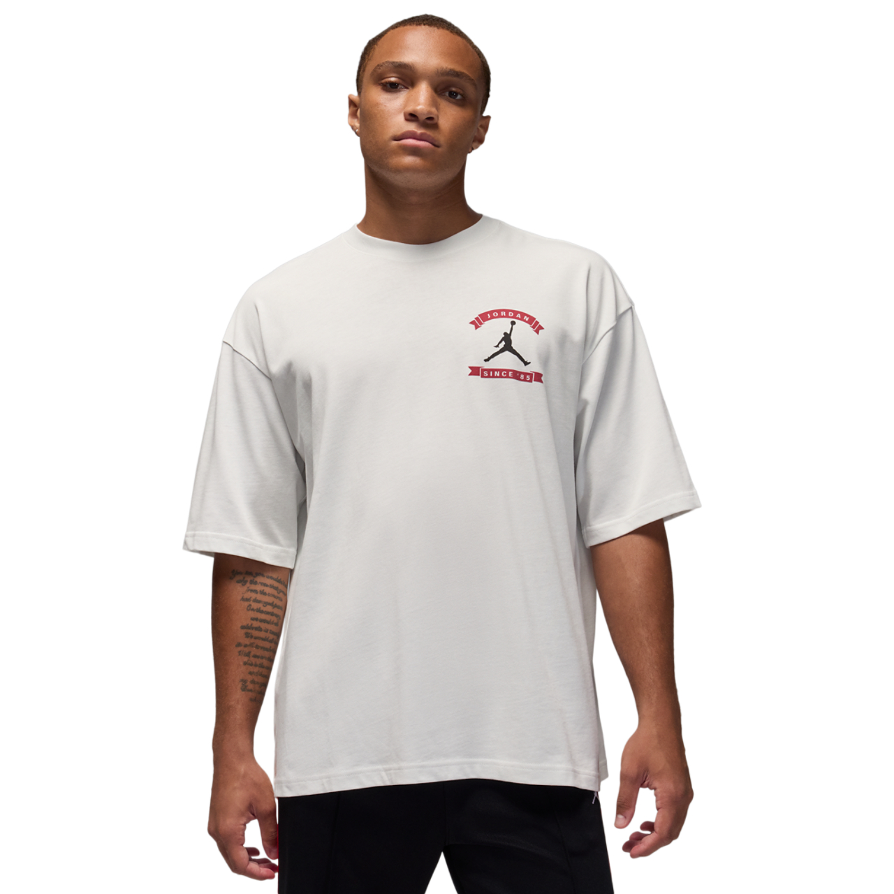 Jordan MJ Reissue Oversized Short Sleeve Crew CLD  Image 1 of 4. Tap to open photo gallery.