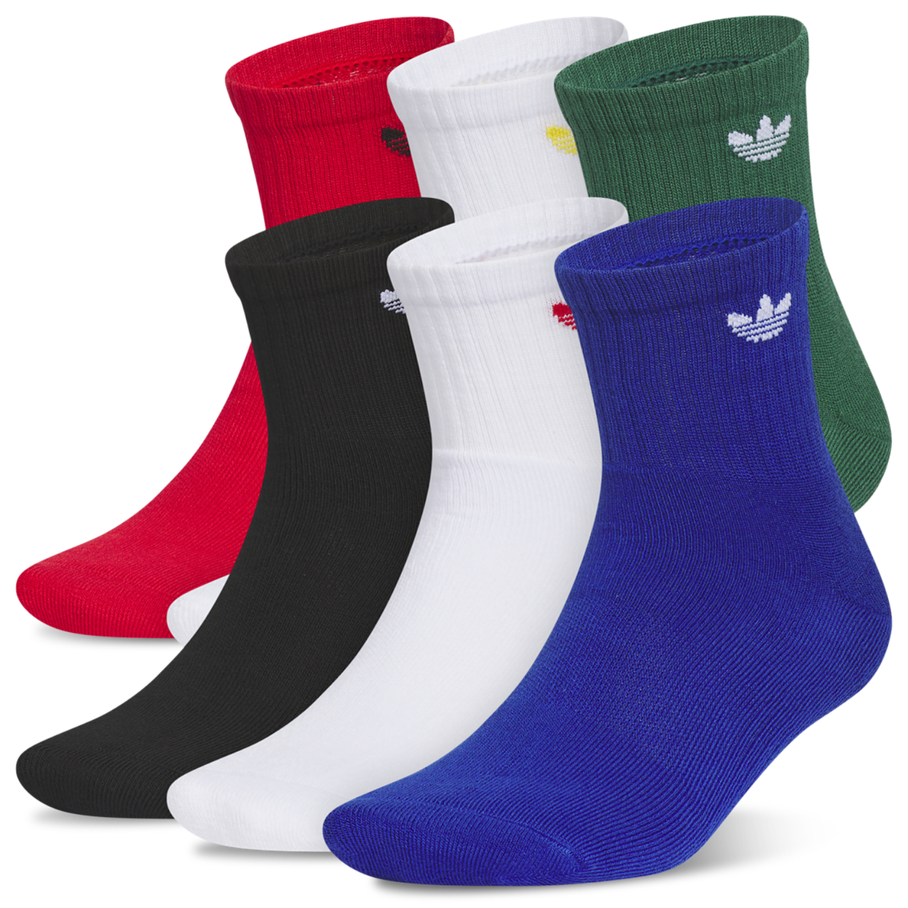 adidas Paquet de 6 paires de chaussettes courtes Originals Trefoil 2.0 Image 1 de 1. Appuyez pour ouvrir la galerie de photos.