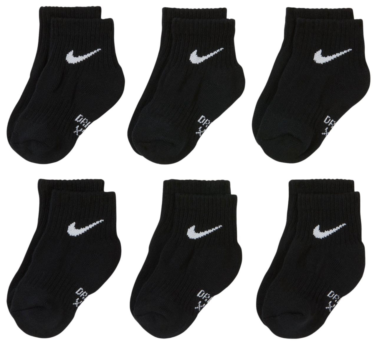 Nike Performance Basic Ankle Socks 6 Pack  Image 4 of 4. Tap to open photo gallery.