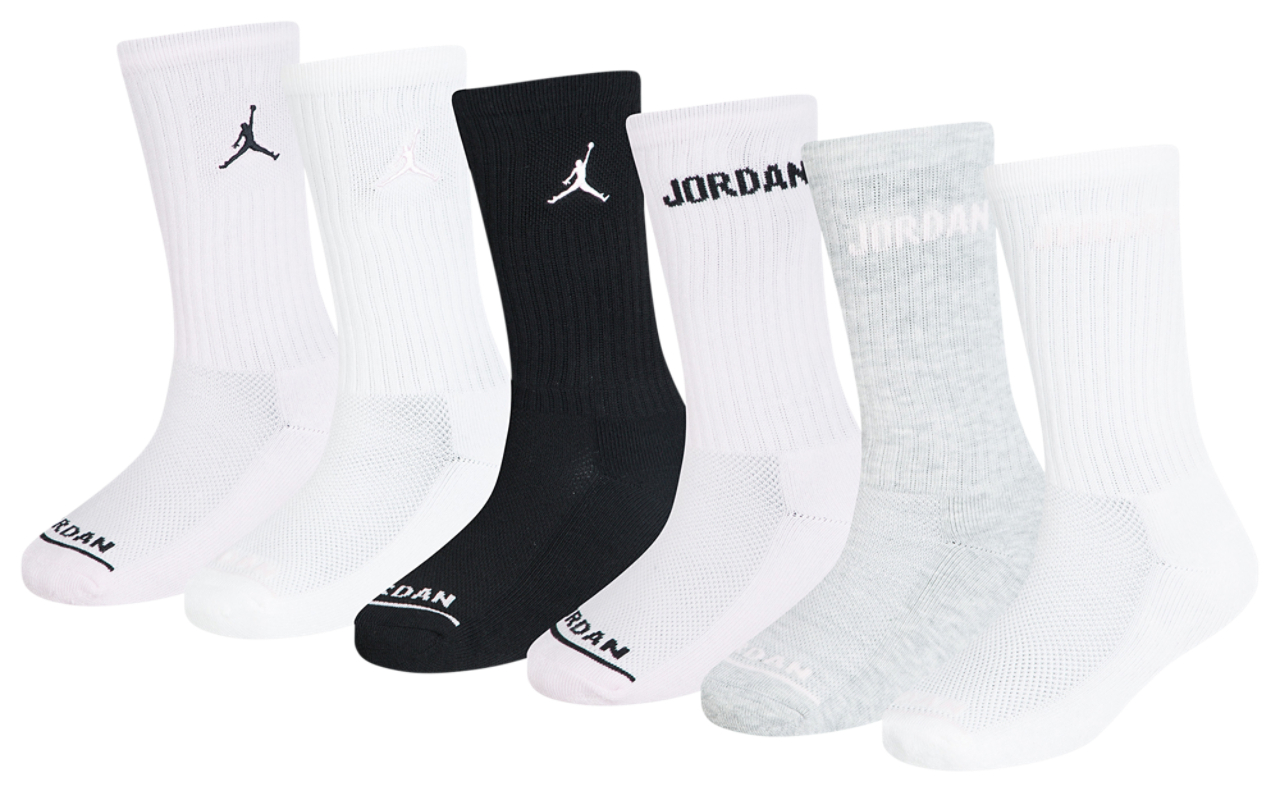 Jordan Legend Crew 6 Pack Socks  Image 1 of 3. Tap to open photo gallery.