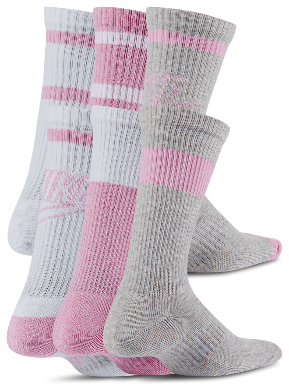 Nike 6 Pack Cushioned Crew Socks  Image 3 of 6. Tap to open photo gallery.