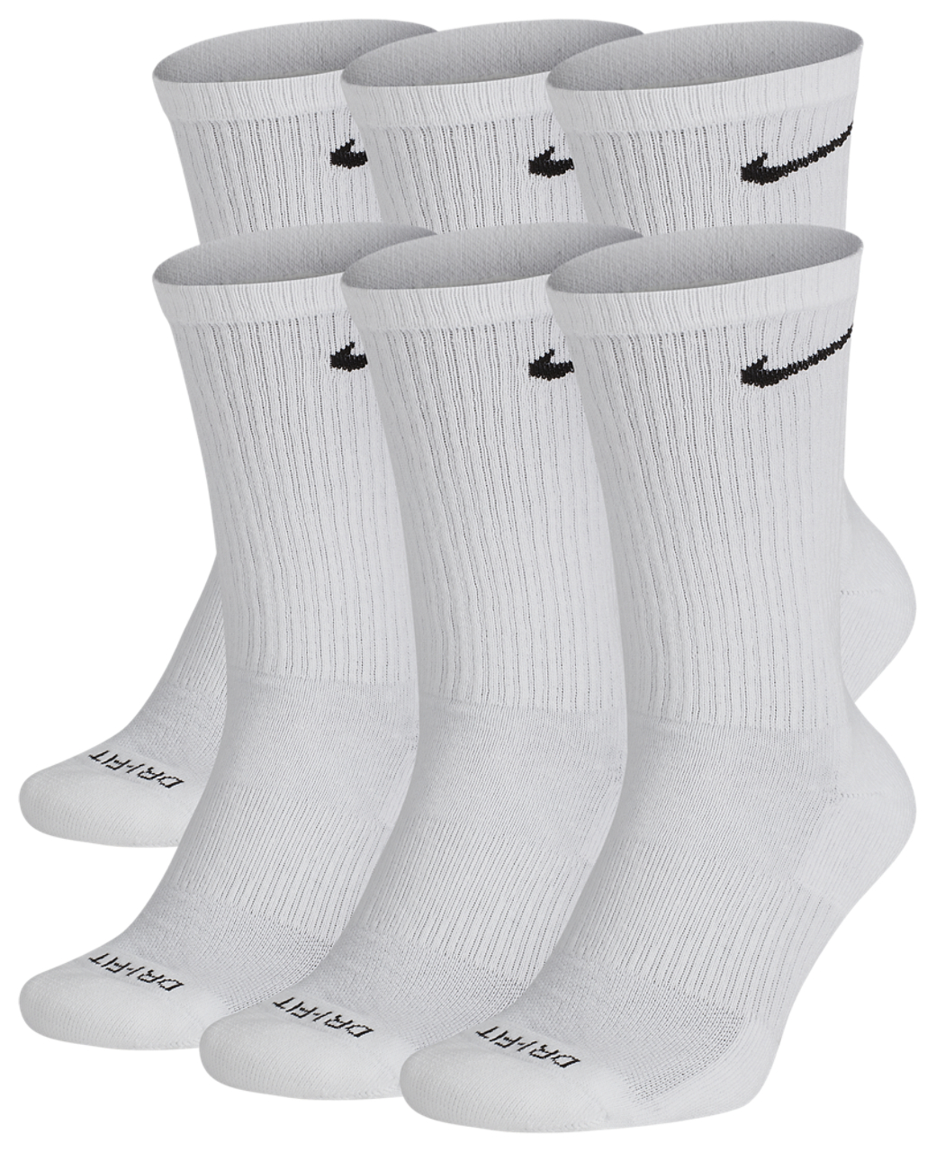 Nike 6 Pack Everyday Plus Cushioned Socks  Image 2 of 3. Tap to open photo gallery.