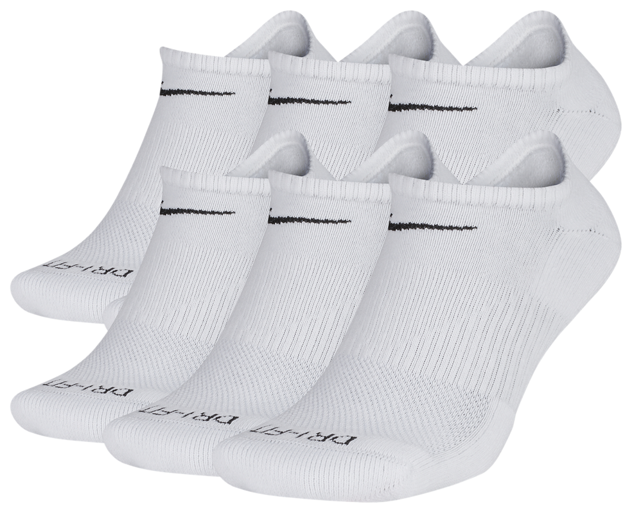 Nike Emballage de 6 paires de socquettes invisibles Dri-FIT Image 2 de 3. Appuyez pour ouvrir la galerie de photos.