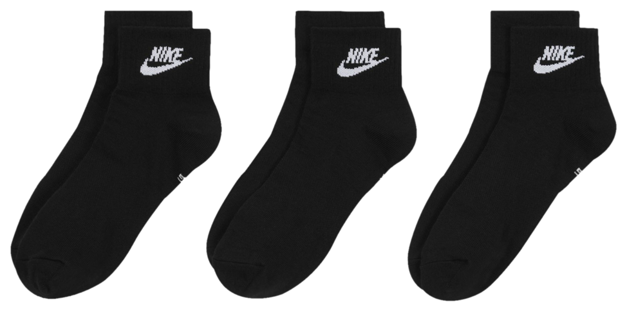 Nike Emballage de 3 paires de chaussettes à la cheville Image 3 de 4. Appuyez pour ouvrir la galerie de photos.