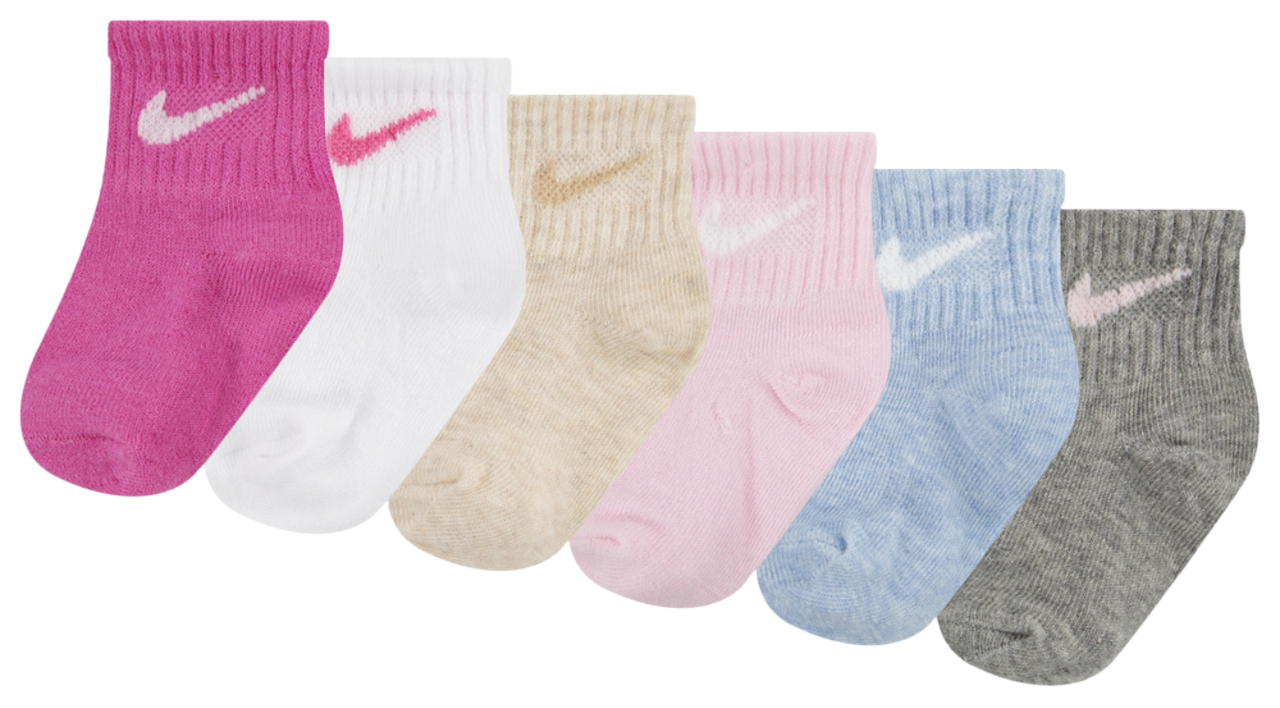 Nike Swoosh 6 Pack Ankle Socks  Image 1 of 2. Tap to open photo gallery.