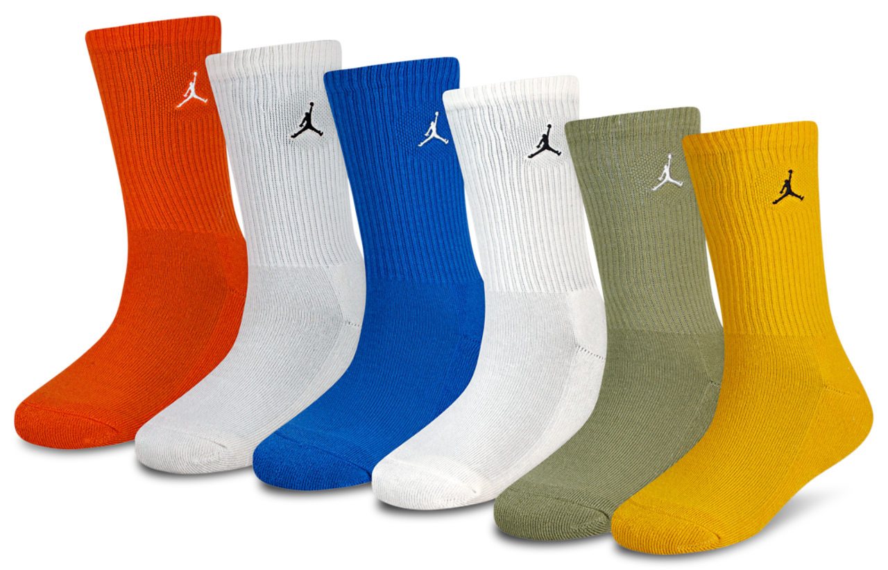 Jordan Legend Crew Socks 6-Pack  Image 1 of 2. Tap to open photo gallery.