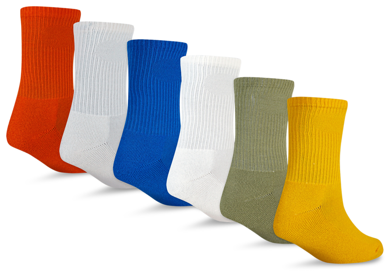 Jordan Legend Crew Socks 6-Pack  Image 2 of 2. Tap to open photo gallery.