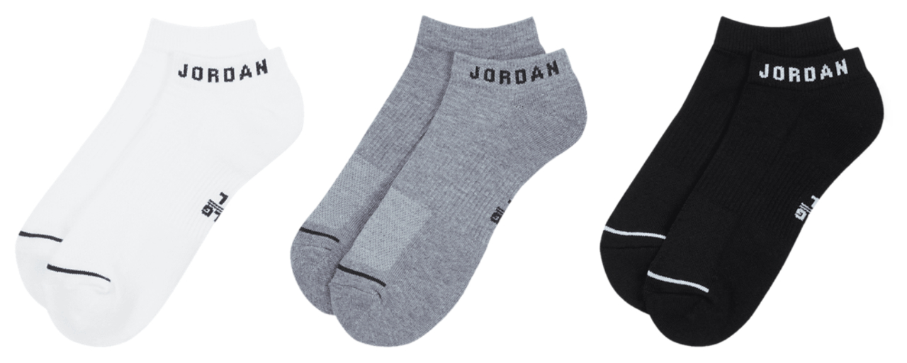 Jordan Paquet de 3 paires de chaussettes invisibles en polyester matelassées Everyday Image 3 de 5. Appuyez pour ouvrir la galerie de photos.