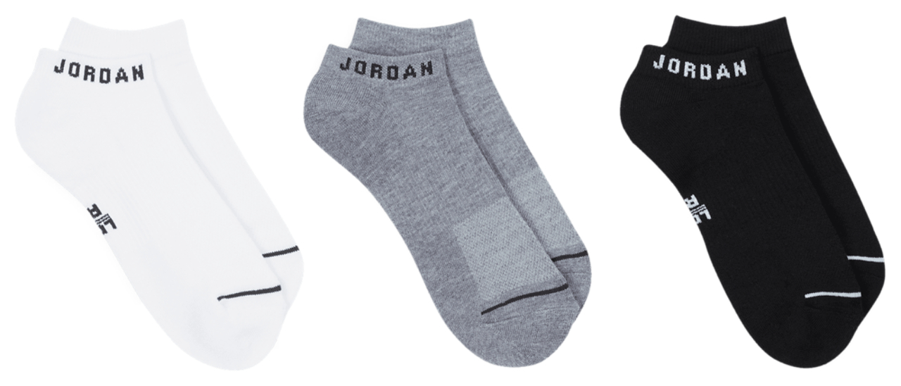 Jordan Paquet de 3 paires de chaussettes invisibles en polyester matelassées Everyday Image 4 de 5. Appuyez pour ouvrir la galerie de photos.