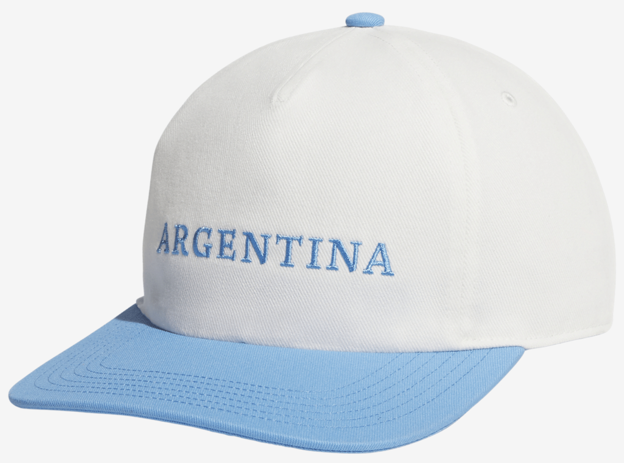adidas WC'26 Argentina Wordmark Hat Image 1 of 3. Tap to open photo gallery.