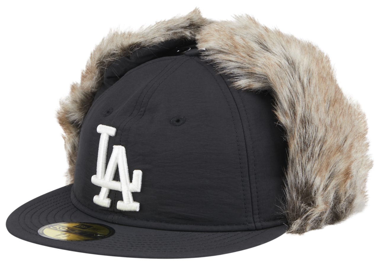 New Era Dodgers Dog Ear 59Fifty Fitted Cap  Image 1 of 7. Tap to open photo gallery.