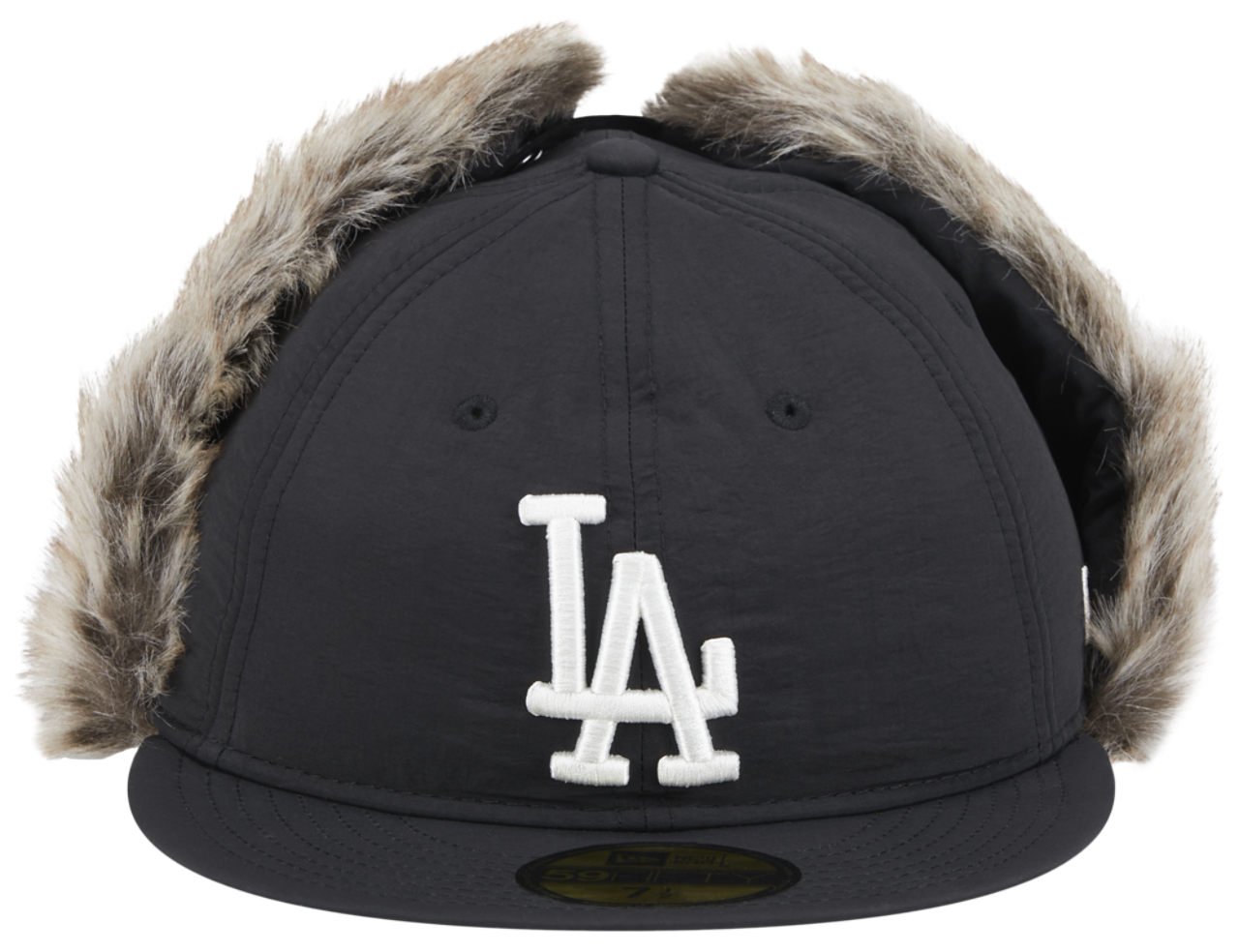 New Era Dodgers Dog Ear 59Fifty Fitted Cap  Image 2 of 7. Tap to open photo gallery.