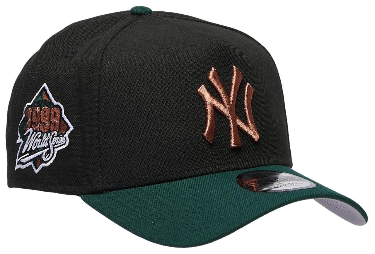 New Era Yankees 9FORTY A-Frame Metallic Cap  Image 3 of 5. Tap to open photo gallery.