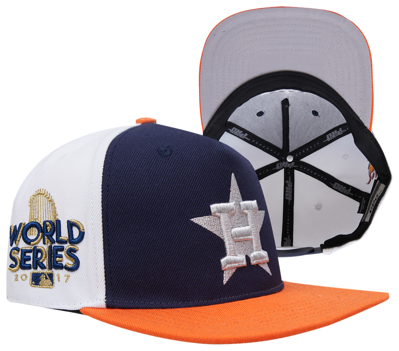 Pro Standard Astros Chrome Wool Snapback Image 1 of 6. Tap to open photo gallery.