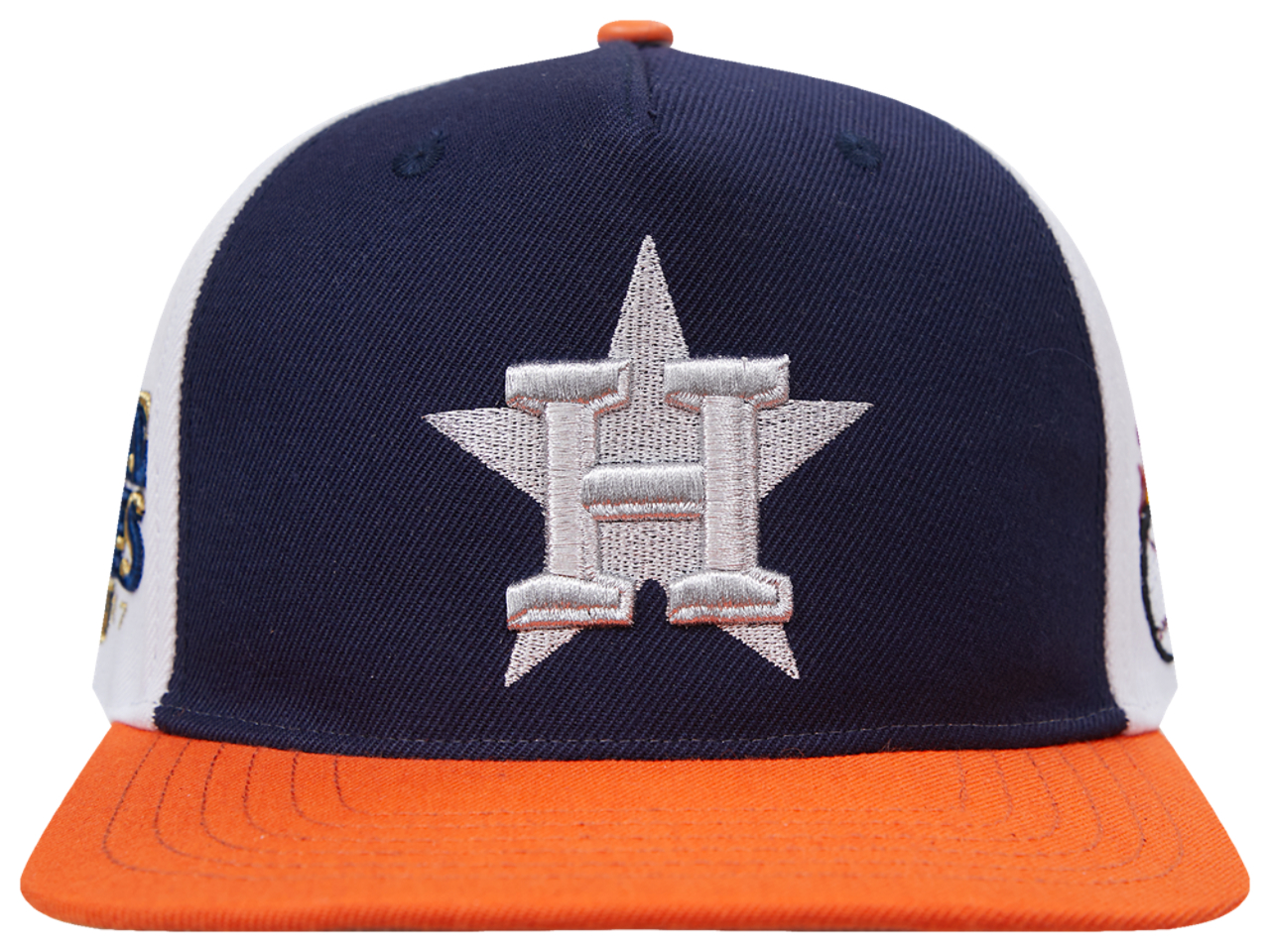 Pro Standard Astros Chrome Wool Snapback Image 3 of 6. Tap to open photo gallery.