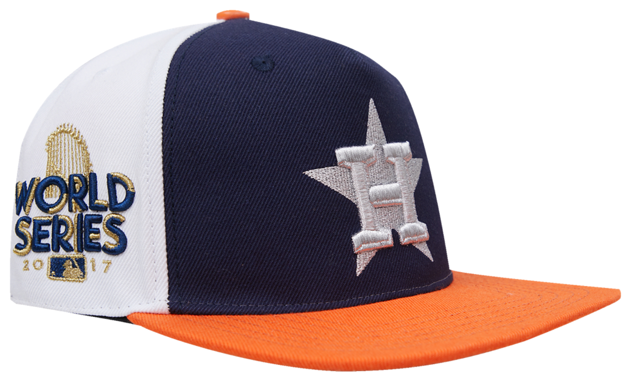 Pro Standard Astros Chrome Wool Snapback Image 4 of 6. Tap to open photo gallery.