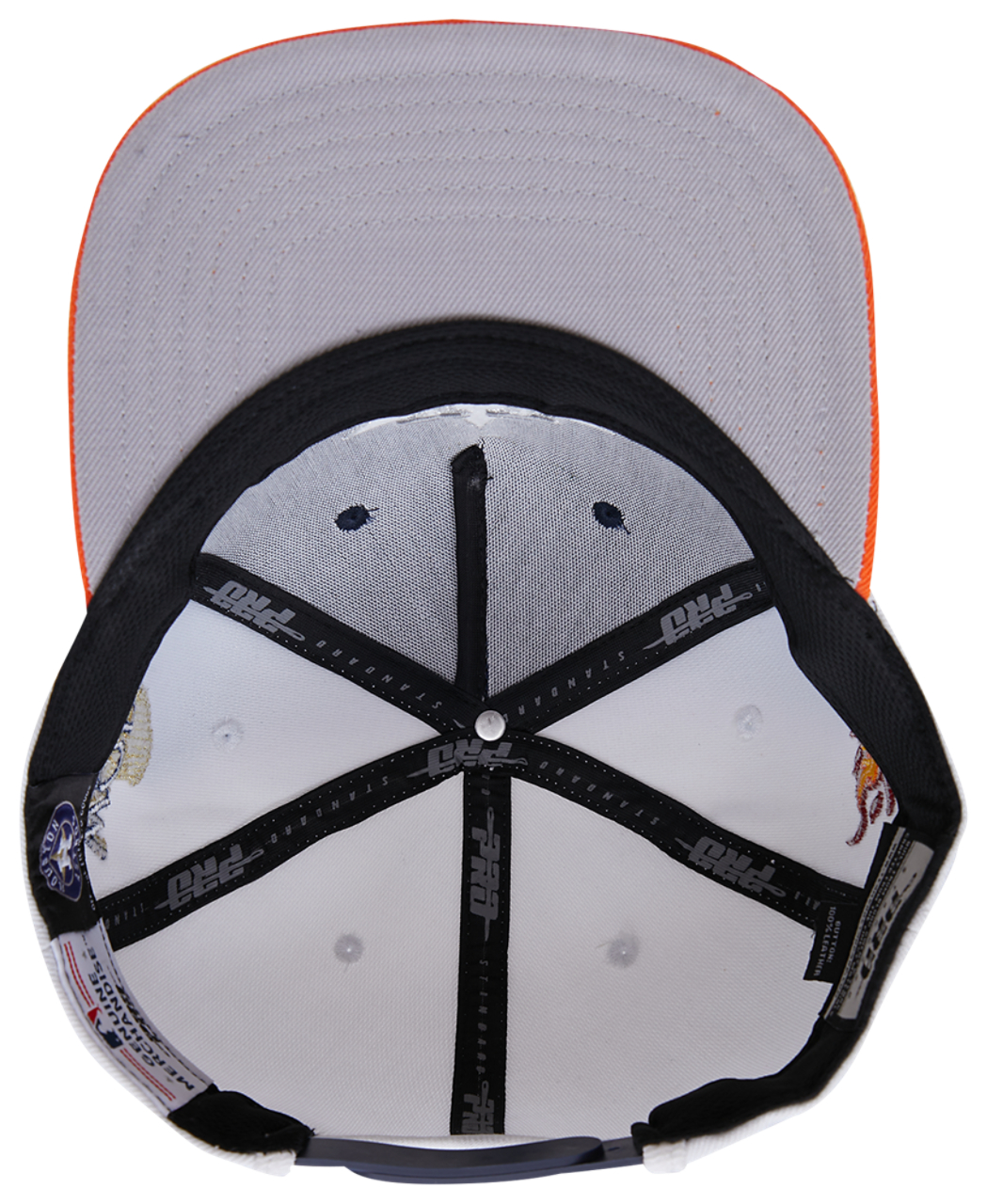 Pro Standard Astros Chrome Wool Snapback Image 6 of 6. Tap to open photo gallery.