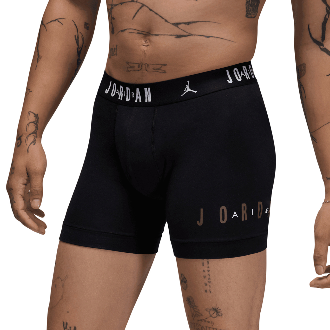Jordan Flight Cotton Essential 2 Pack Boxer Briefs  Image 2 of 4. Tap to open photo gallery.