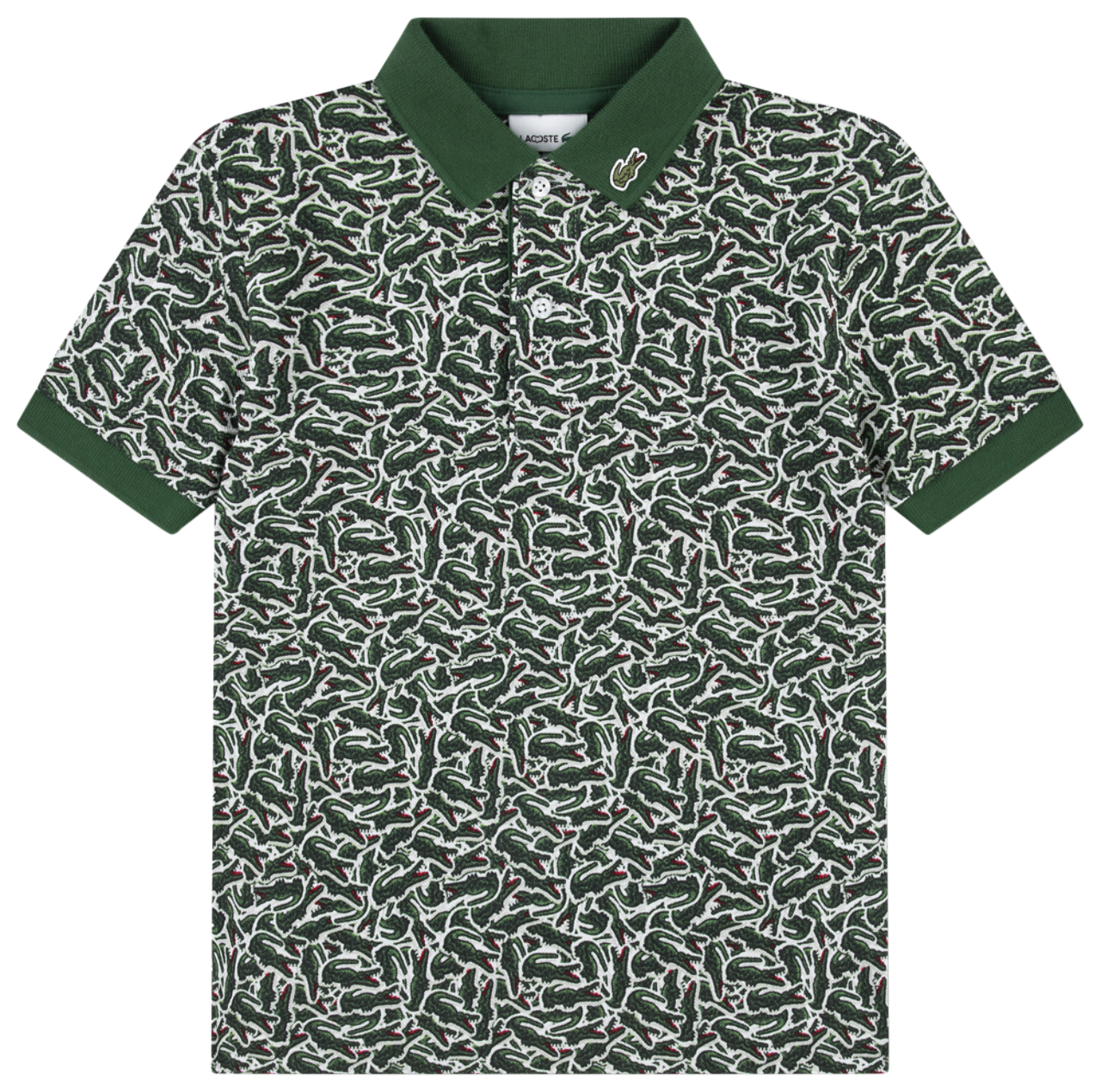 Lacoste Tossed Croc Polo Image 1 of 3. Tap to open photo gallery.