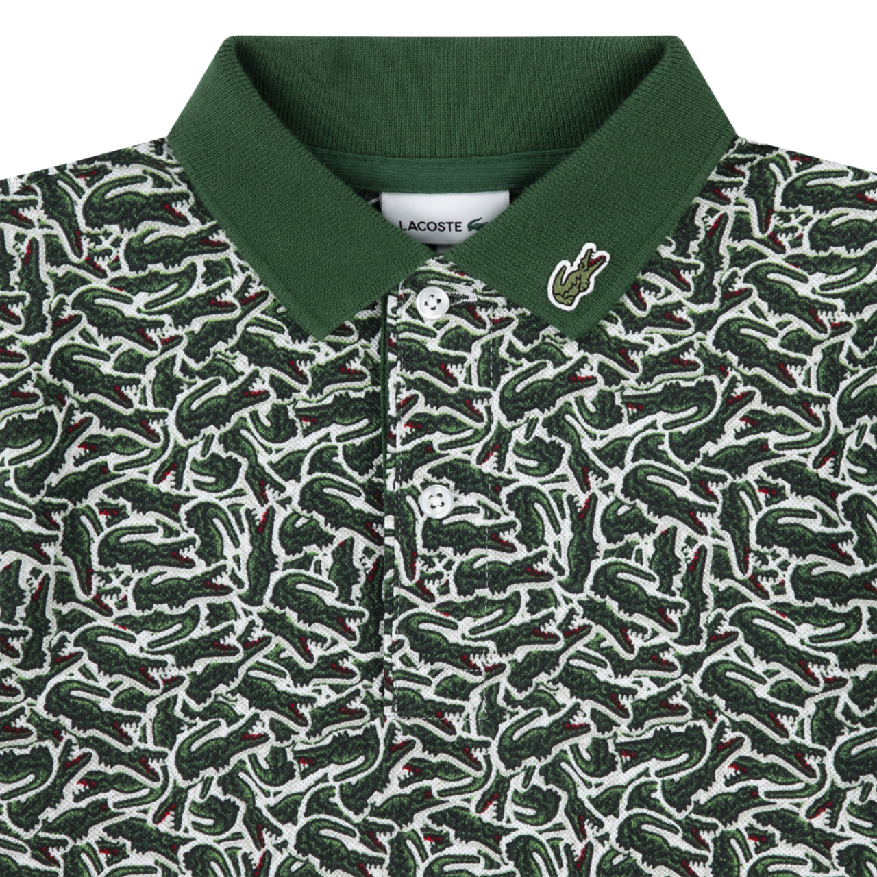 Lacoste Tossed Croc Polo Image 3 of 3. Tap to open photo gallery.