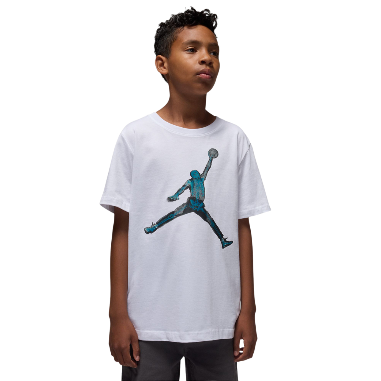 Jordan Skeleton Jumpman T-Shirt  Image 1 of 6. Tap to open photo gallery.