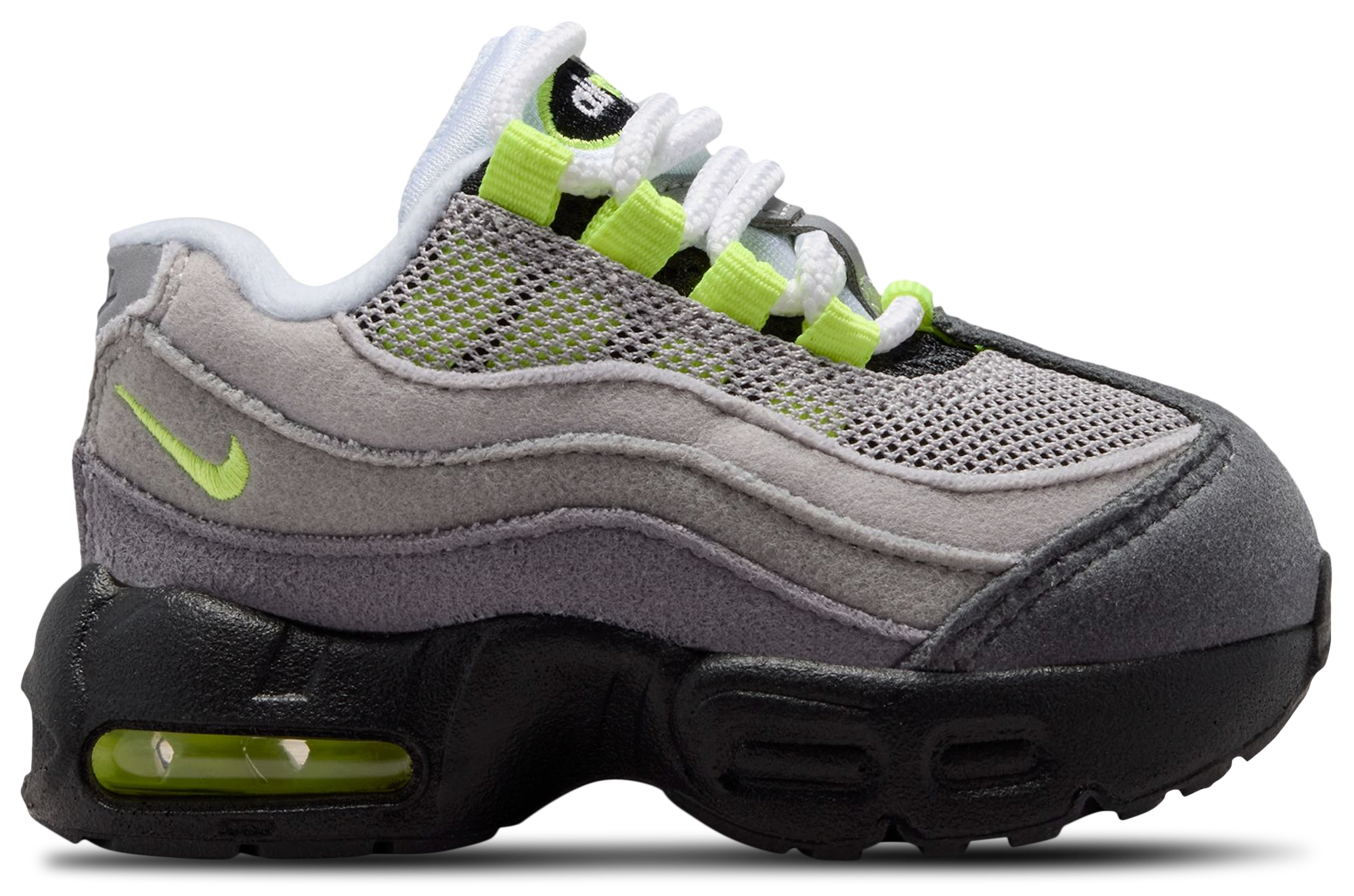 Nike Air Max 95 童款 - Anthracite/Black/Neon Yellow - Image 1