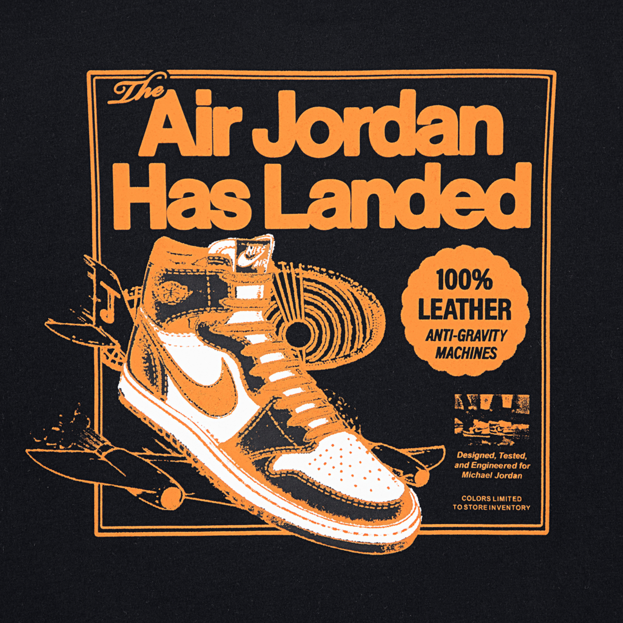 NIKE AIR JORDAN公式ポスター Jordan Has Landed Short Sleeve T-Shirt - Boys' Grade School | Foot