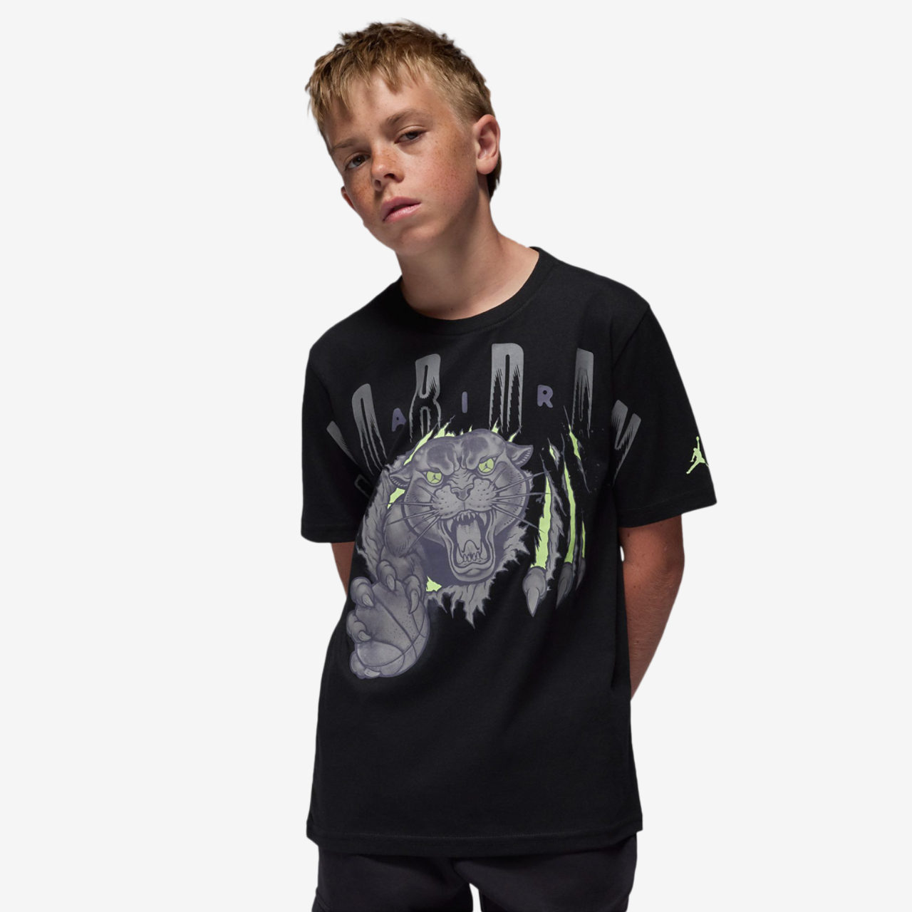 Jordan Unleash The Beast Short Sleeve T-Shirt Image 1 of 9. Tap to open photo gallery.