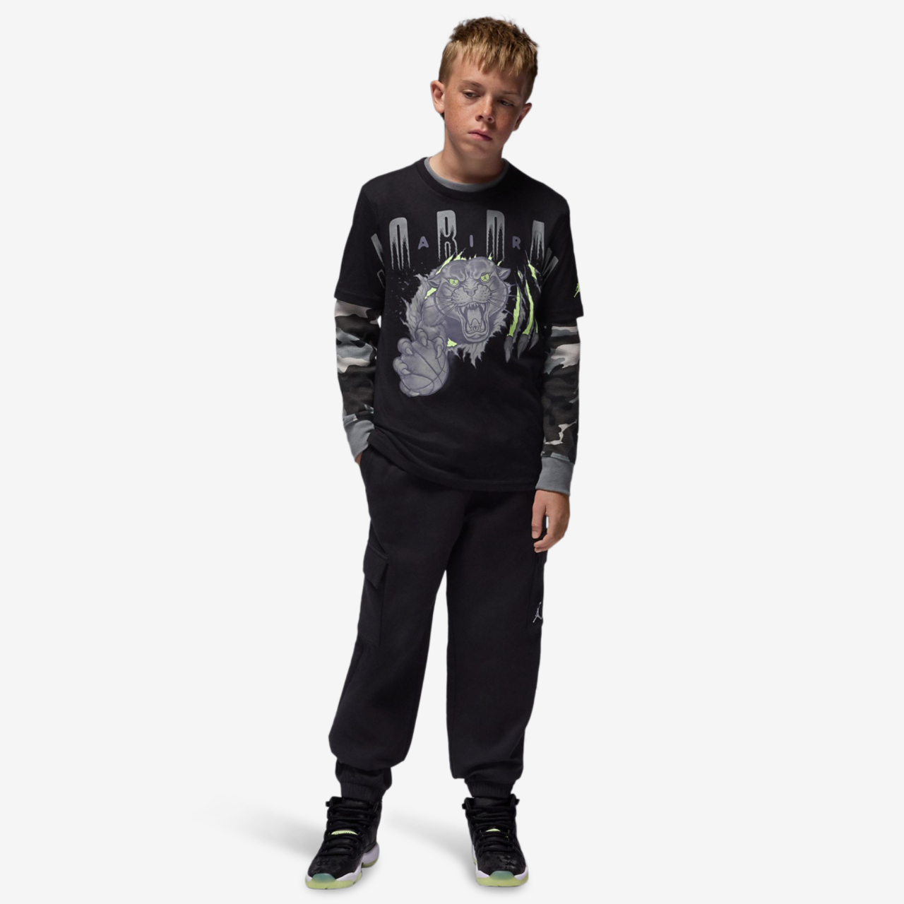 Jordan Unleash The Beast Short Sleeve T-Shirt Image 5 of 9. Tap to open photo gallery.