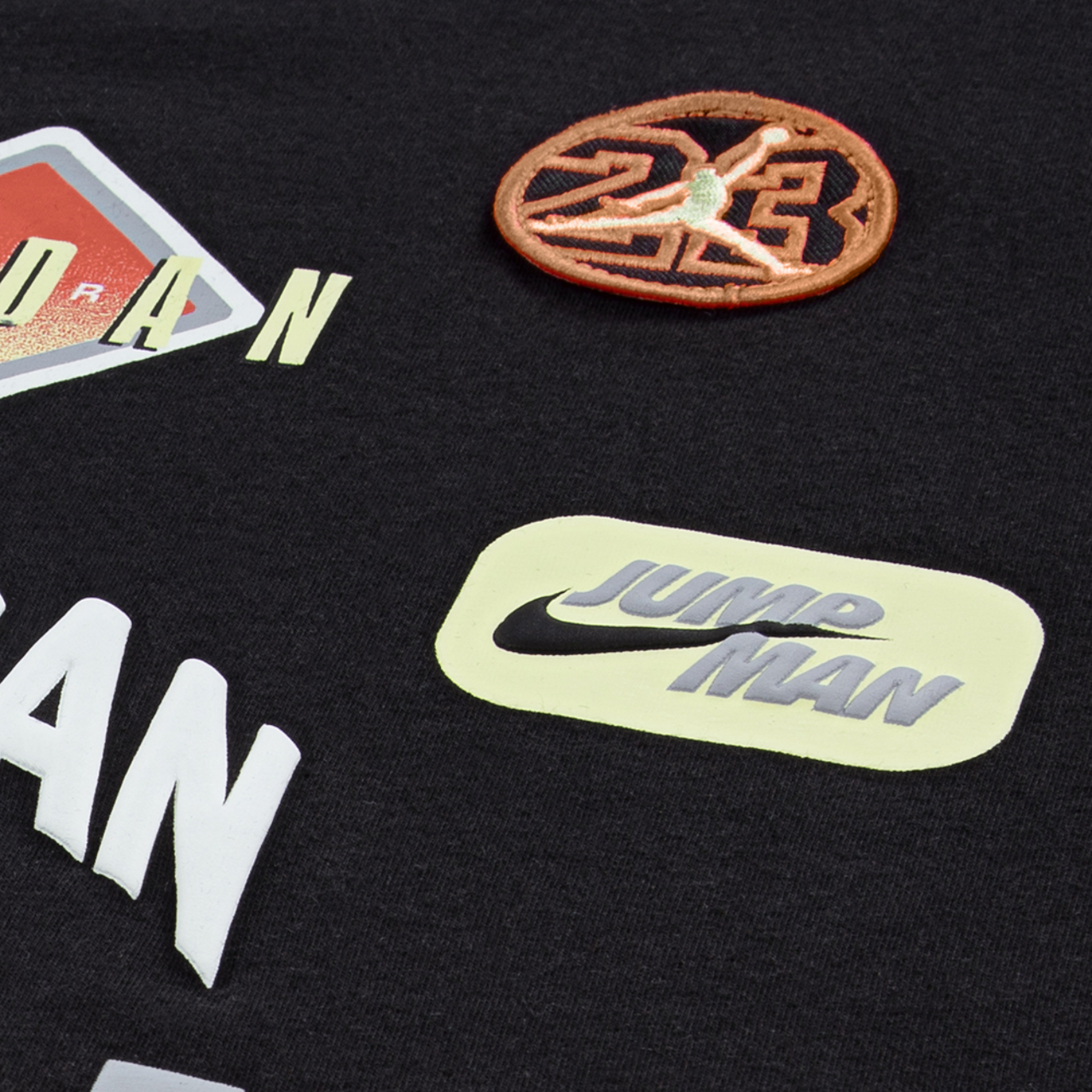 Jordan Dynasty Patch T-Shirt Image 3 of 5. Tap to open photo gallery.