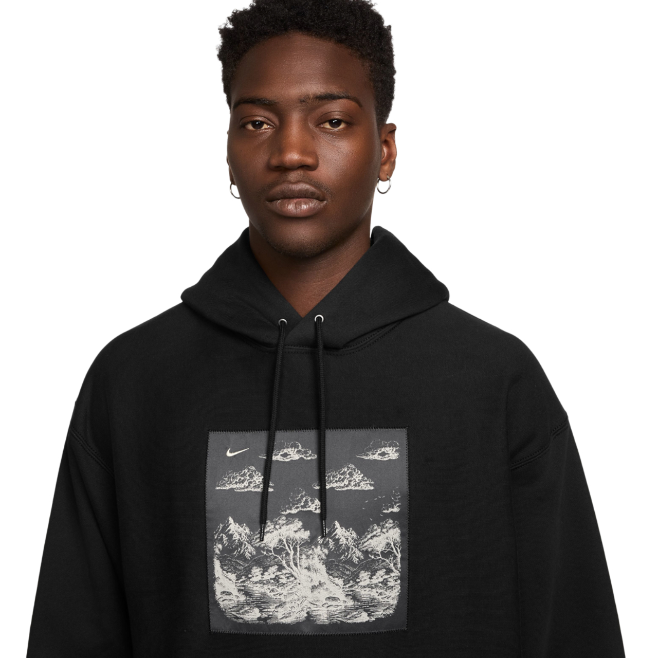 Nike NL Solo Swoosh Pullover Hood Gfx  Image 3 of 3. Tap to open photo gallery.