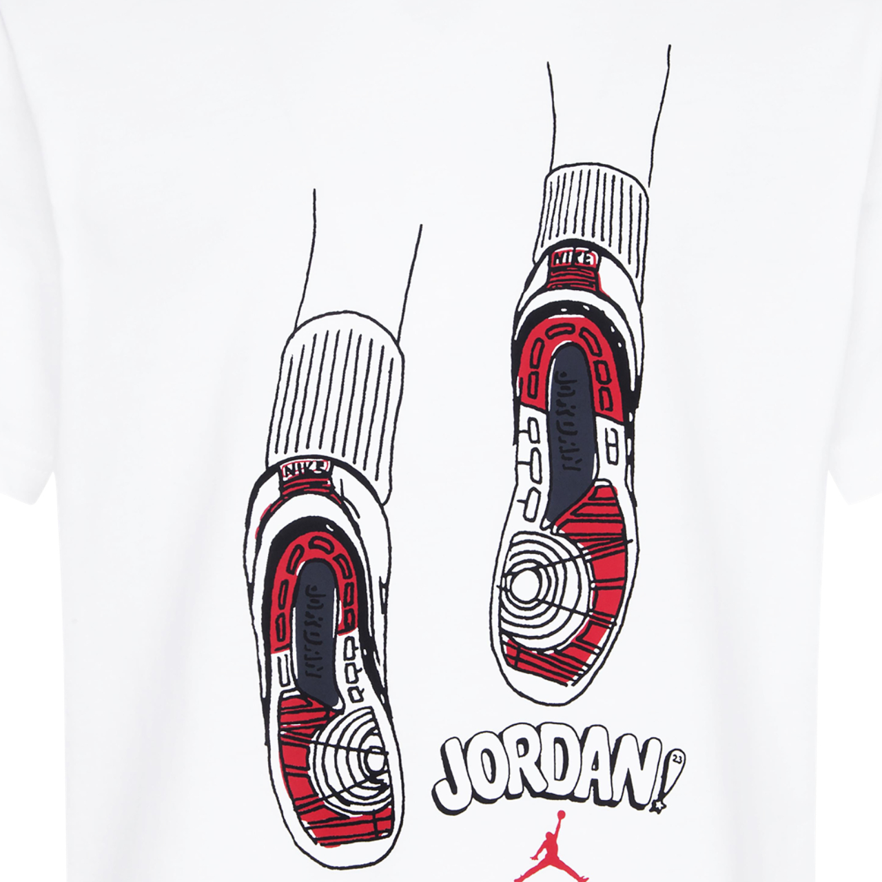Jordan Notebook Sketch Short Sleeve T-Shirt Image 3 of 3. Tap to open photo gallery.