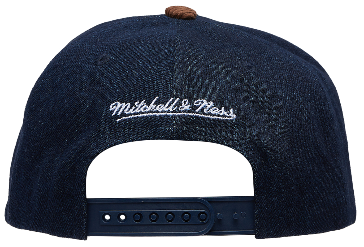 Mitchell & Ness White Sox Denim Cord Pro Pinch Cap Image 4 of 5. Tap to open photo gallery.