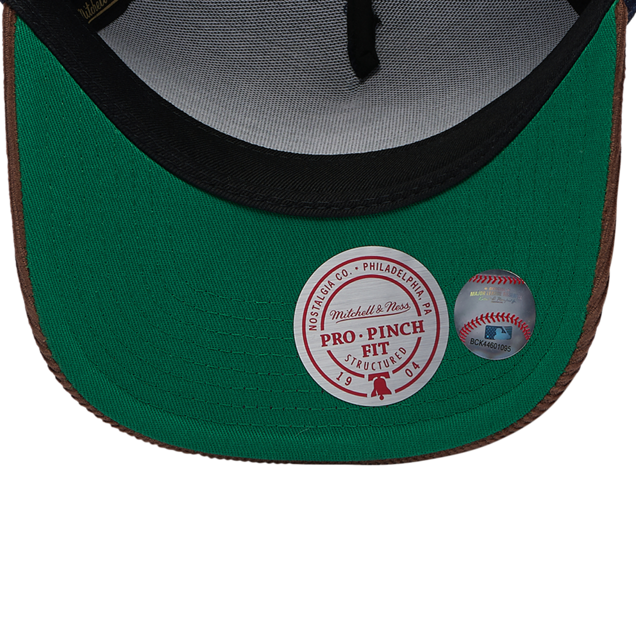 Mitchell & Ness White Sox Denim Cord Pro Pinch Cap Image 5 of 5. Tap to open photo gallery.