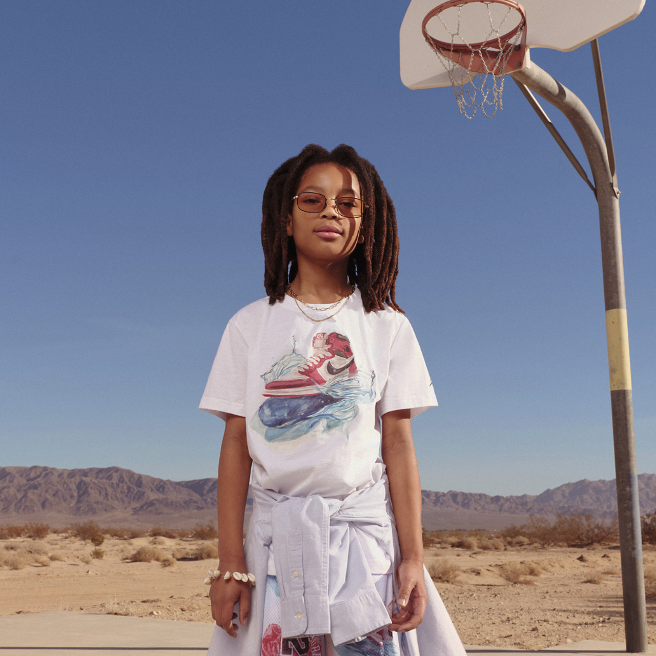Jordan AJ 1 Wave Short Sleeve T-Shirt Image 5 of 8. Tap to open photo gallery.