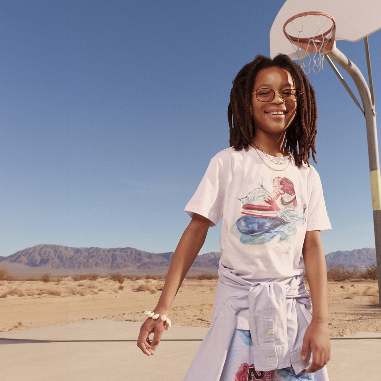 Jordan AJ 1 Wave Short Sleeve T-Shirt Image 8 of 8. Tap to open photo gallery.