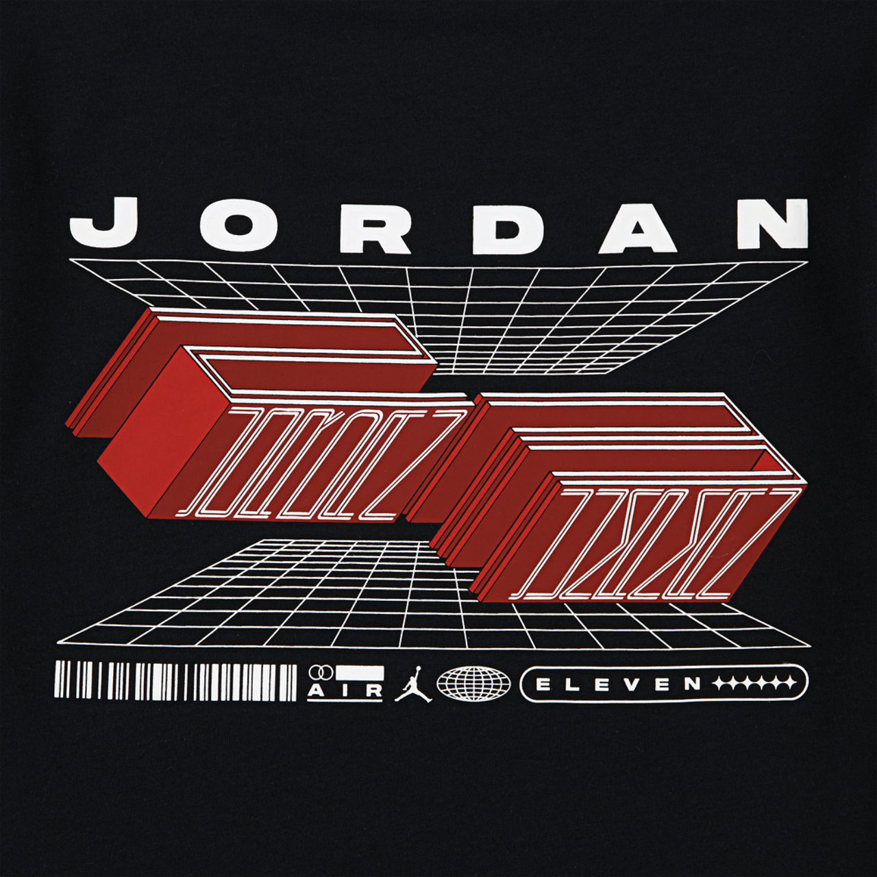 Jordan AJ 11 23 Grid Short Sleeve T-Shirt Image 4 of 4. Tap to open photo gallery.