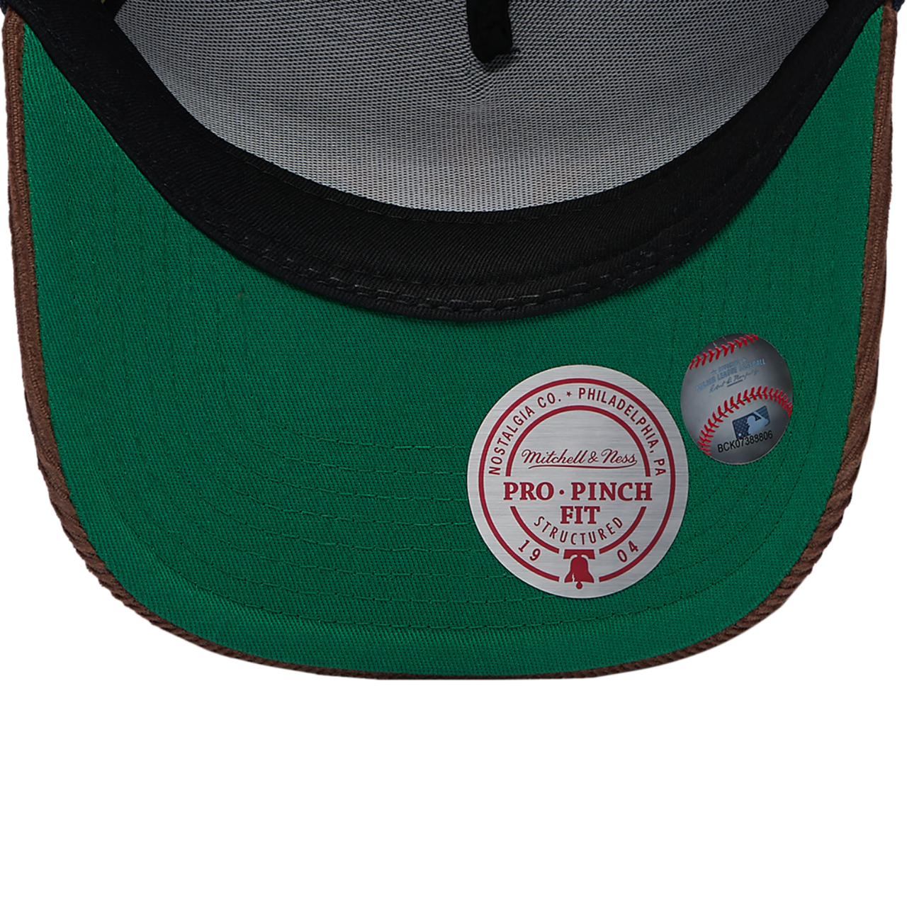Mitchell & Ness Astros Denim Cord Pro Pinch Cap Image 5 of 5. Tap to open photo gallery.