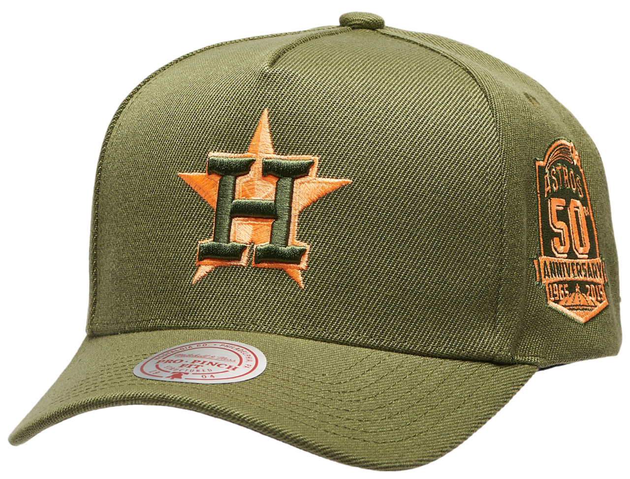 Mitchell & Ness Astros Neon Pop Pro Pinch Cap Image 1 of 5. Tap to open photo gallery.
