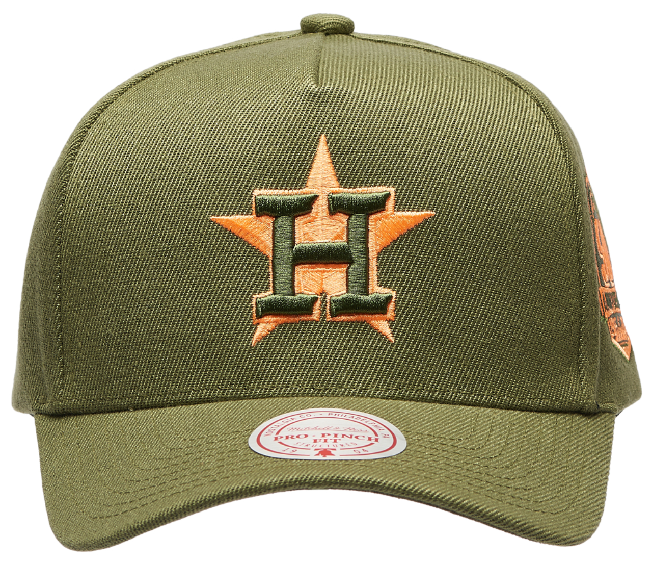 Mitchell & Ness Astros Neon Pop Pro Pinch Cap Image 2 of 5. Tap to open photo gallery.
