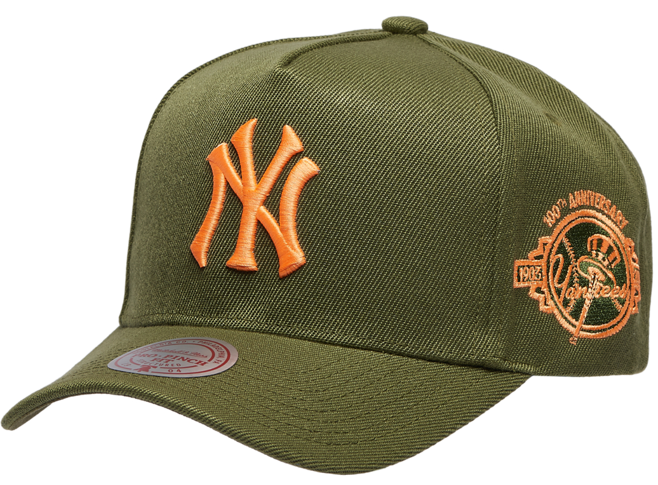 Mitchell & Ness Yankees Neon Pop Pro Pinch Cap Image 1 of 5. Tap to open photo gallery.