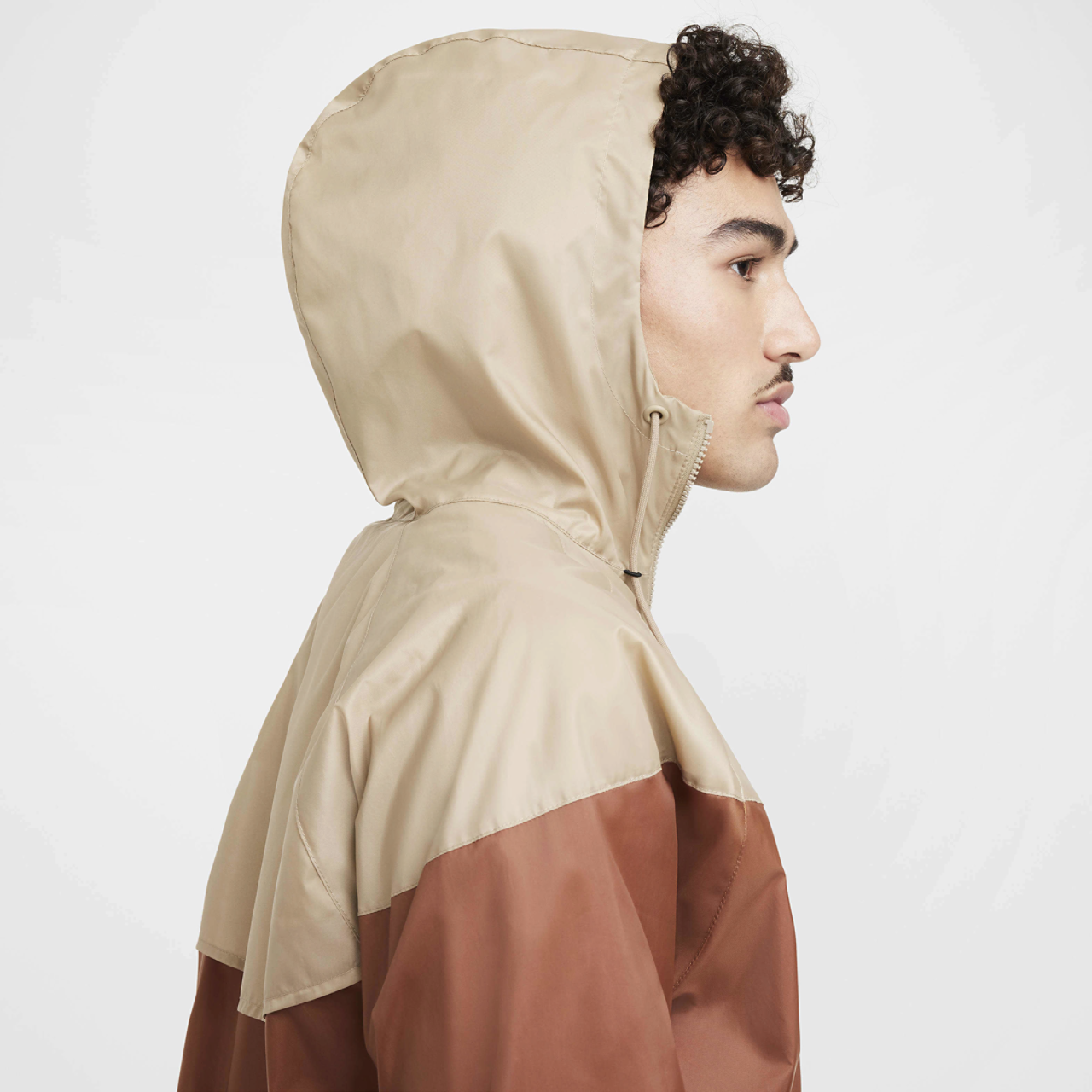Nike Woven Windrunner Lined Hooded Jacket Image 3 of 4. Tap to open photo gallery.